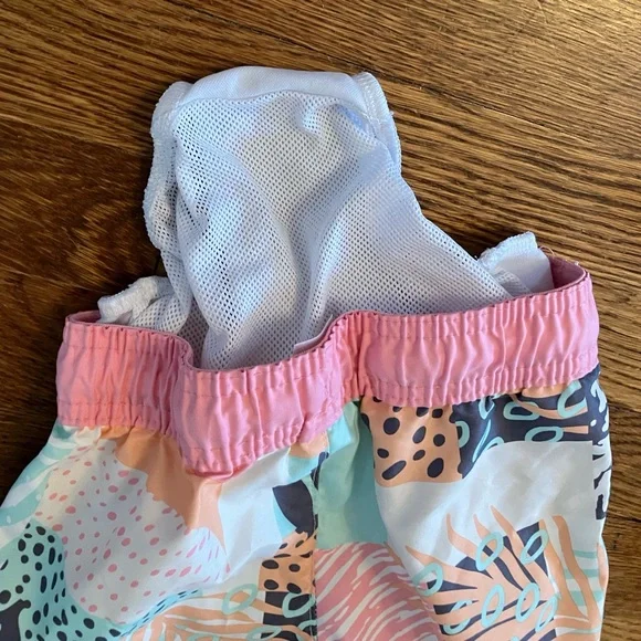 Size 4 Bathing Suit Bundle Disney Green Rashguard Swimwear Elsa Anna Swim Shirt - Picture 8 of 13